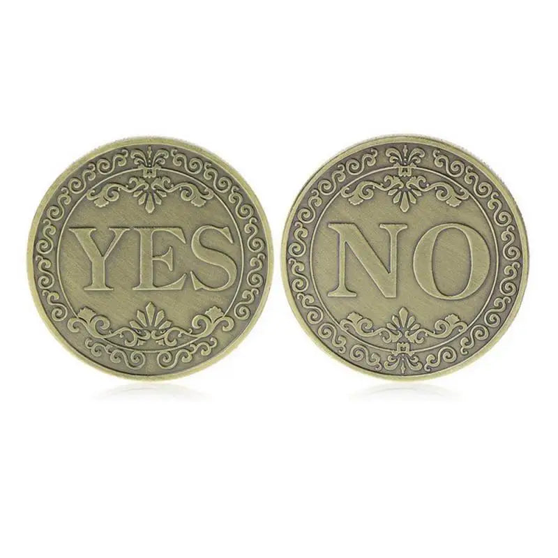 Yes or No Decision-Making Coin – Double-Sided Commemorative Badge