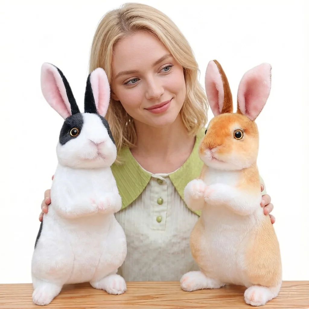 Lifelike Plush Bunny Rabbit Stuffed Animal