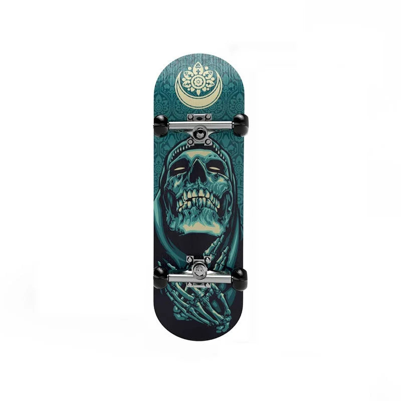 Mini Finger Skateboard with Art Patterns