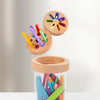 Wooden Color Sorting Toy for Toddlers – Montessori Fine Motor Skills Game