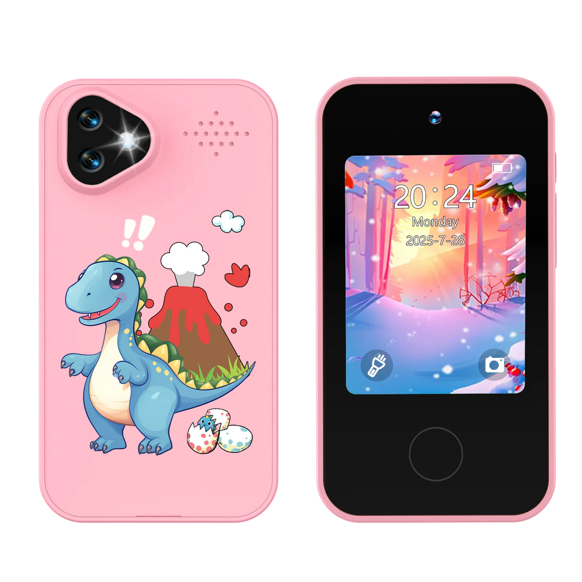 Kids Smart Phone Toy with Dual Cameras and Educational Games
