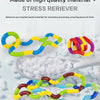 Colorful twist rope fidget toy made of high quality material for stress relief