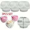 Rose Flower Silicone Mold Set for Candles, Soap, and Resin Crafts