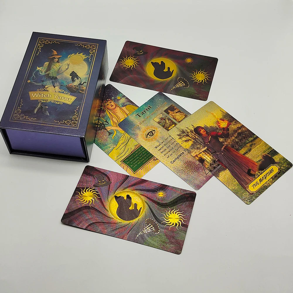 Gold Foil Rider Waite Tarot Deck