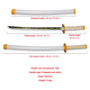 A replica Demon Slayer Tanjiro Katana sword featuring a bamboo blade and ABS sheath.
