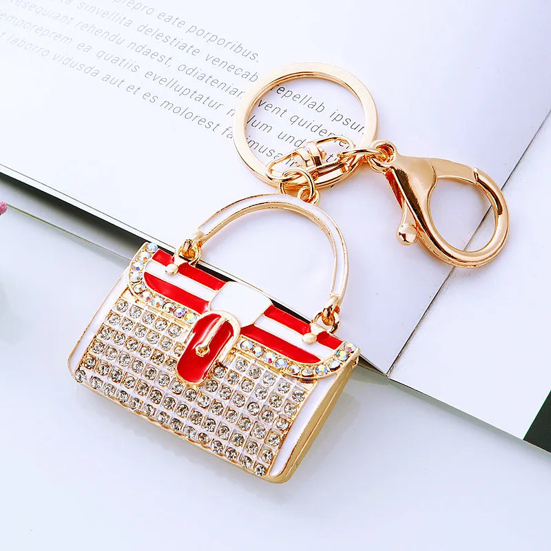 Crystal Rhinestone Handbag Keychain