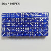 Acrylic Dice Set – 100 Colorful 14mm Dice for Games, Parties & Learning