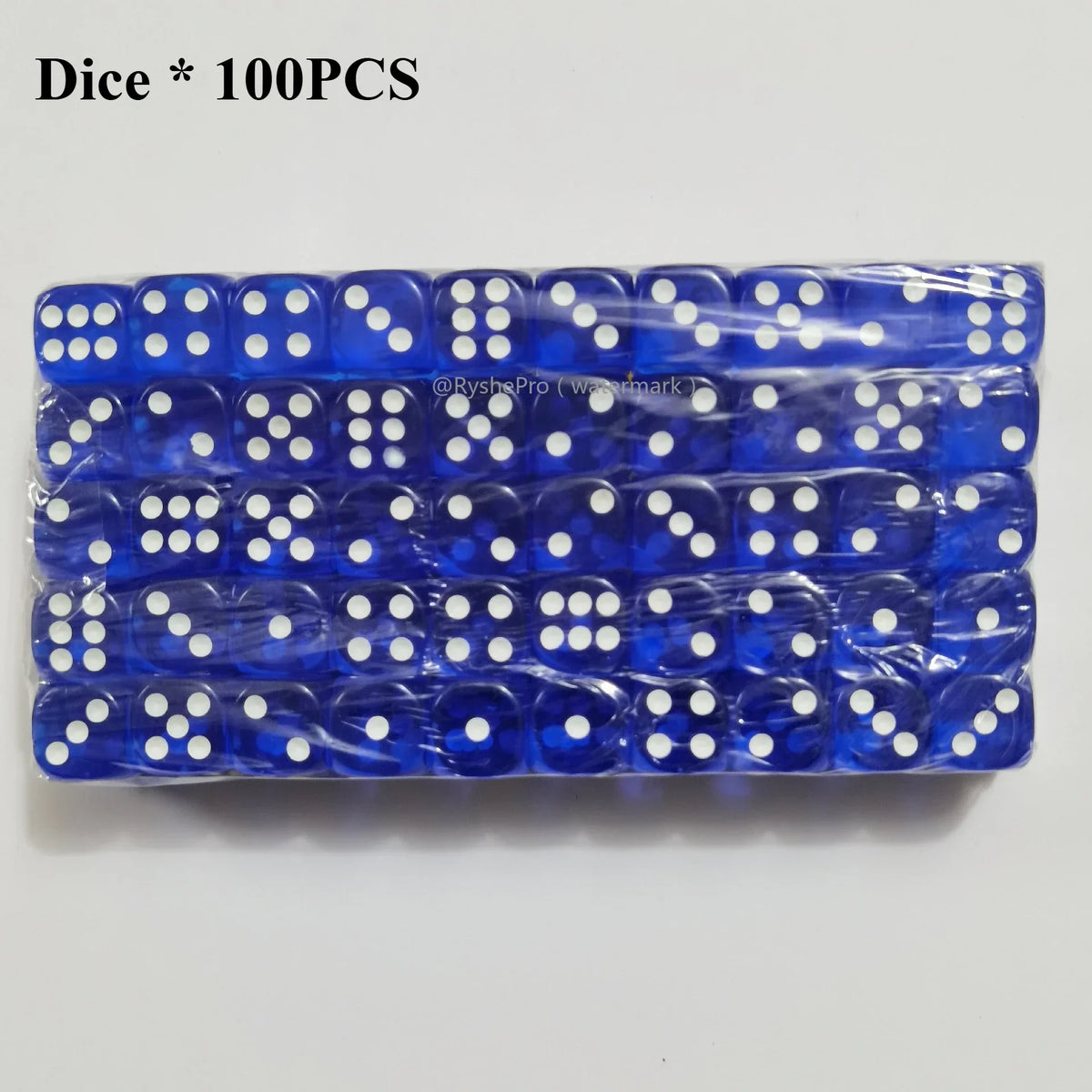 Acrylic Dice Set – 100 Colorful 14mm Dice for Games, Parties & Learning