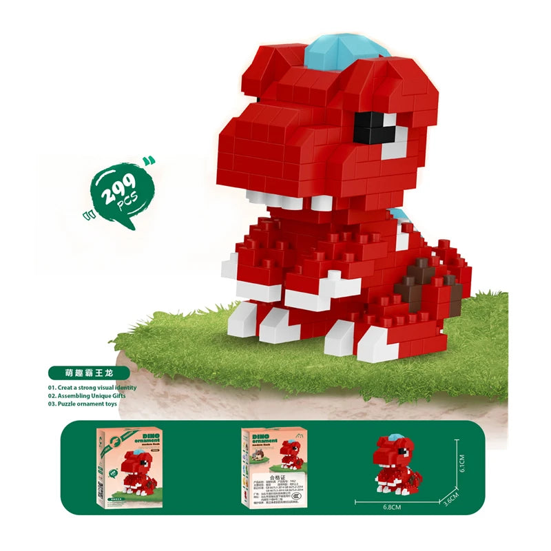 Jurassic T-Rex Micro Building Blocks Set