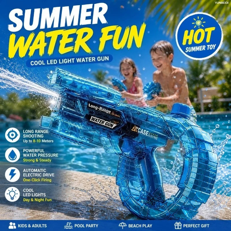 Automatic Electric Water Gun with LED Lights
