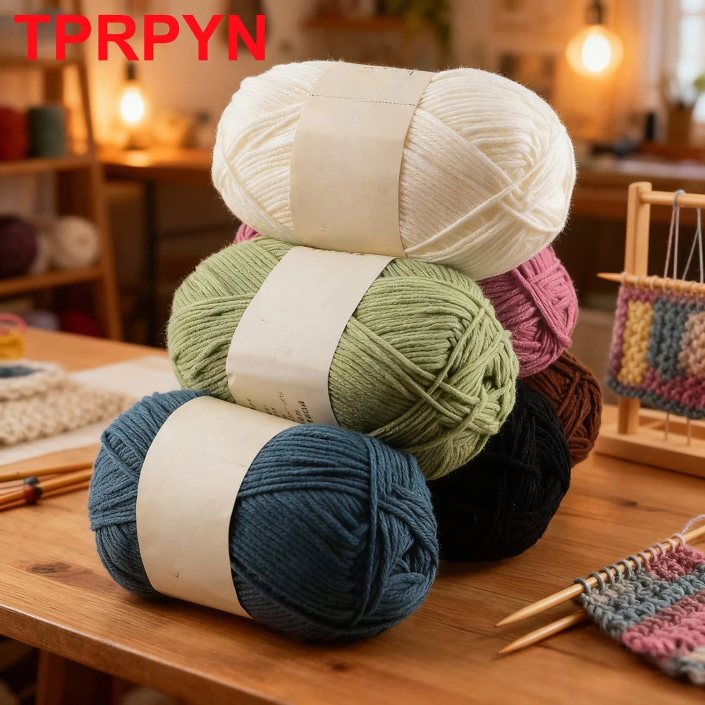 Soft Acrylic Yarn for Knitting & Crochet – 200m Skein