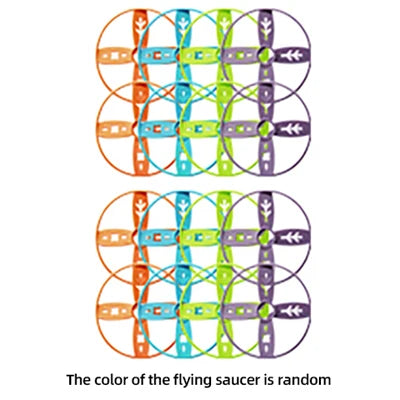 Pull-String Flying Saucer Launcher Toy for Kids