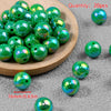Iridescent Acrylic Round Beads for Jewelry Making (16mm, 20-Pack)