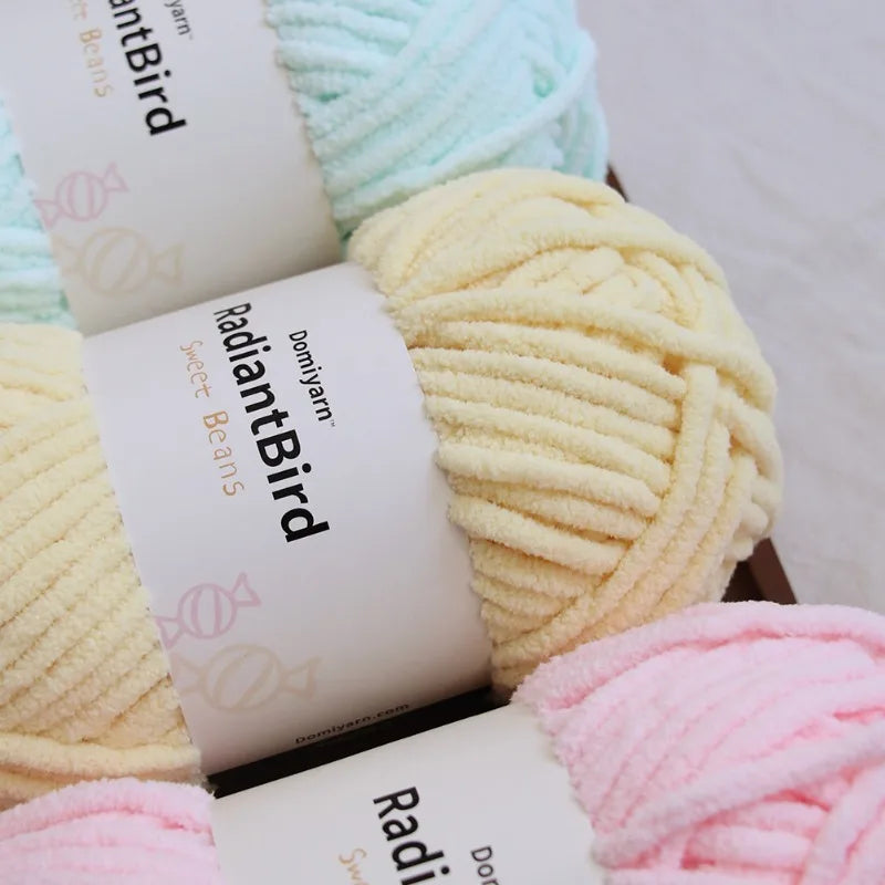 Soft Polyester Yarn for Knitting and Crochet