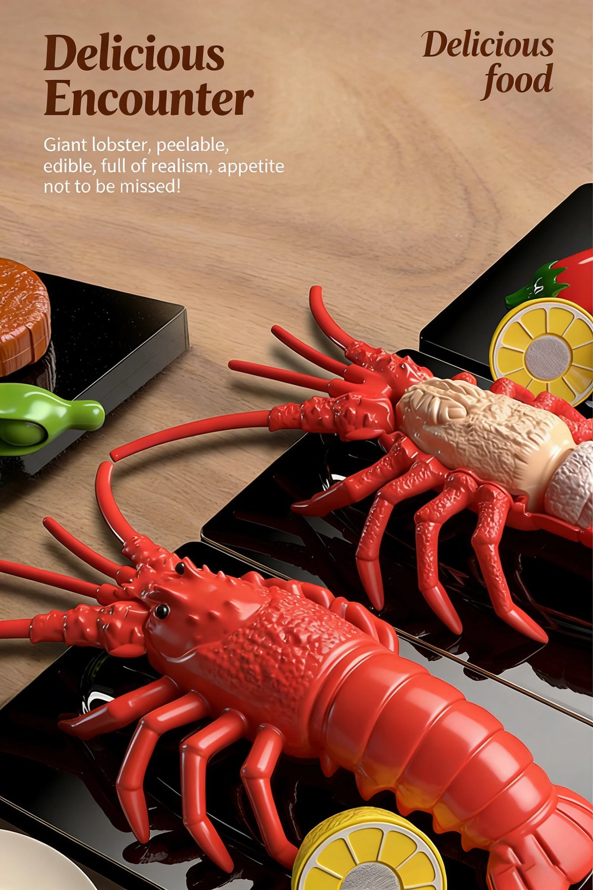 3D DIY Food Play Kit with Lobster, Crab, Fish & More