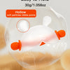 Bunny Silicone Teething Toy with Hidden Handle