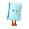 Cartoon Stationery Plush Pillow Set – Soft Ruler, Pencil & Notebook Pillows for Kids