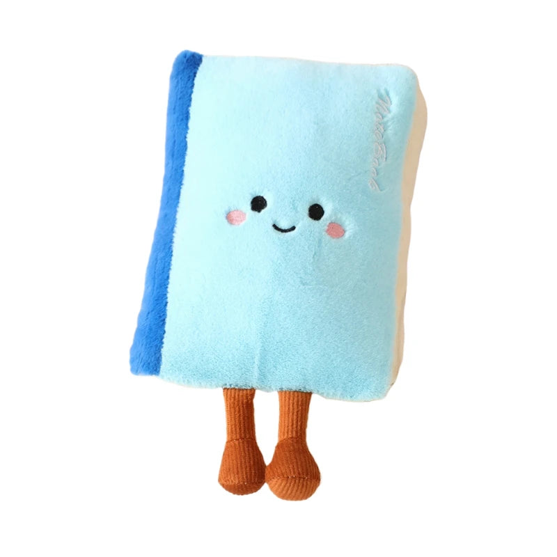 Cartoon Stationery Plush Pillow Set – Soft Ruler, Pencil & Notebook Pillows for Kids