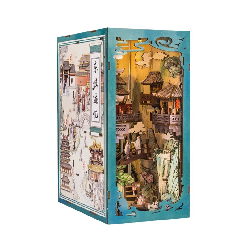 Eternal Bookstore DIY Book Nook Kit with LED Lighting
