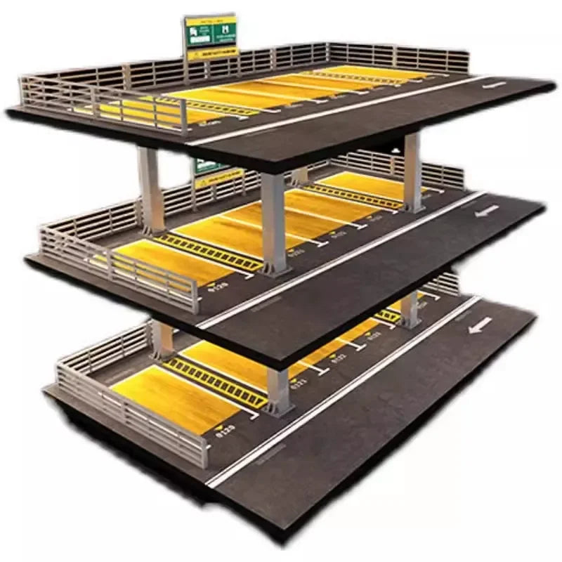 1:64 Scale Garage Diorama Model Kit with Working Lights