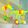 Rainbow Animal Plush Stroller Toy for Babies 0-3 Years
