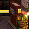 DIY Miniature Wooden Dollhouse Kit with LED Lights and Furniture