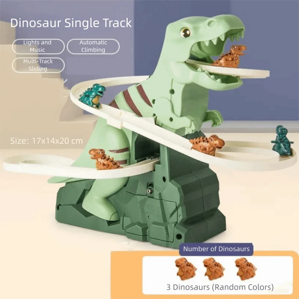 Electric Dinosaur Race Track Toy with Lights and Music
