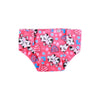 Pink and white patterned soft doll underwear for 18-inch dolls