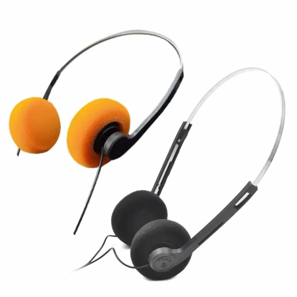 Retro 3.5mm Wired Earphones with Memory Foam Pads