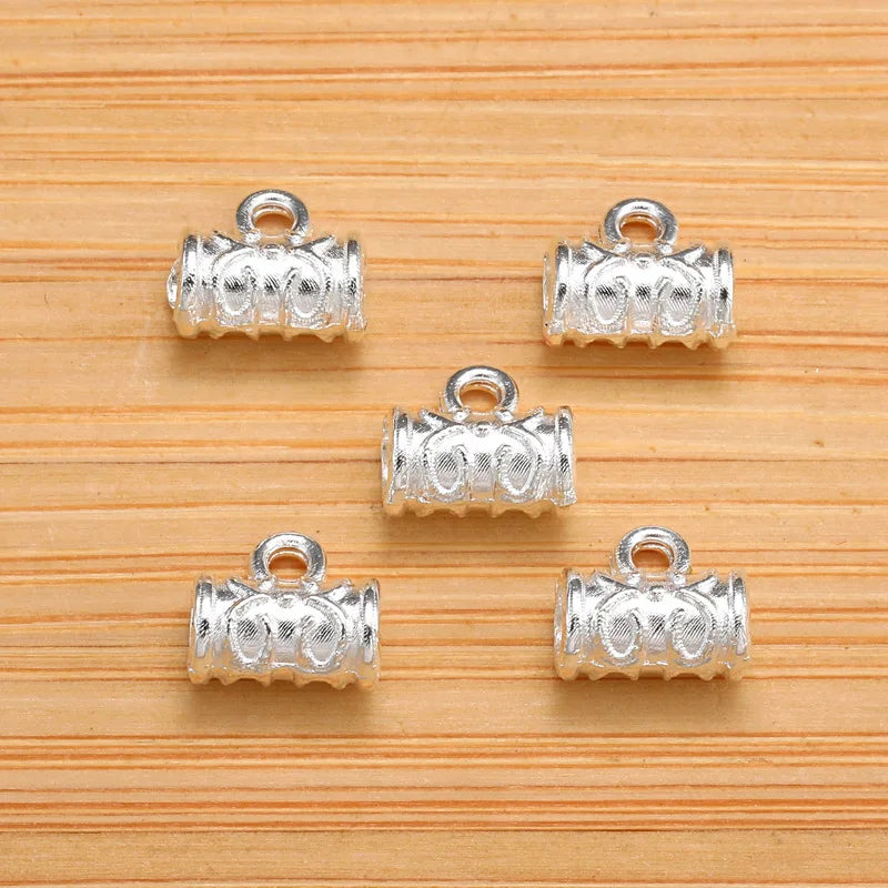 100-Piece Metal Bead Bails for Jewelry Making