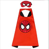 Red Spider-Man superhero cape and mask set for kids dress-up