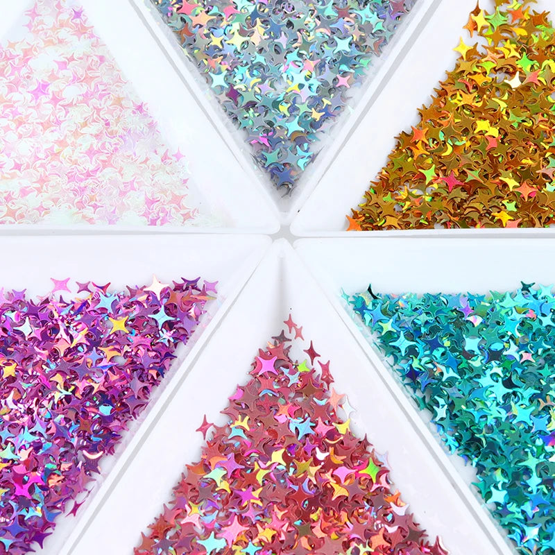 Shimmering Star Resin Sequins for DIY Crafts