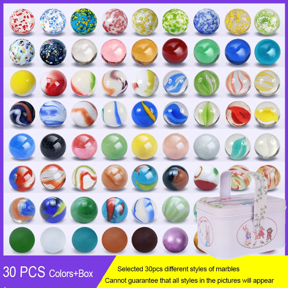 Colorful Glass Marbles for Play, Decor & Craft Projects