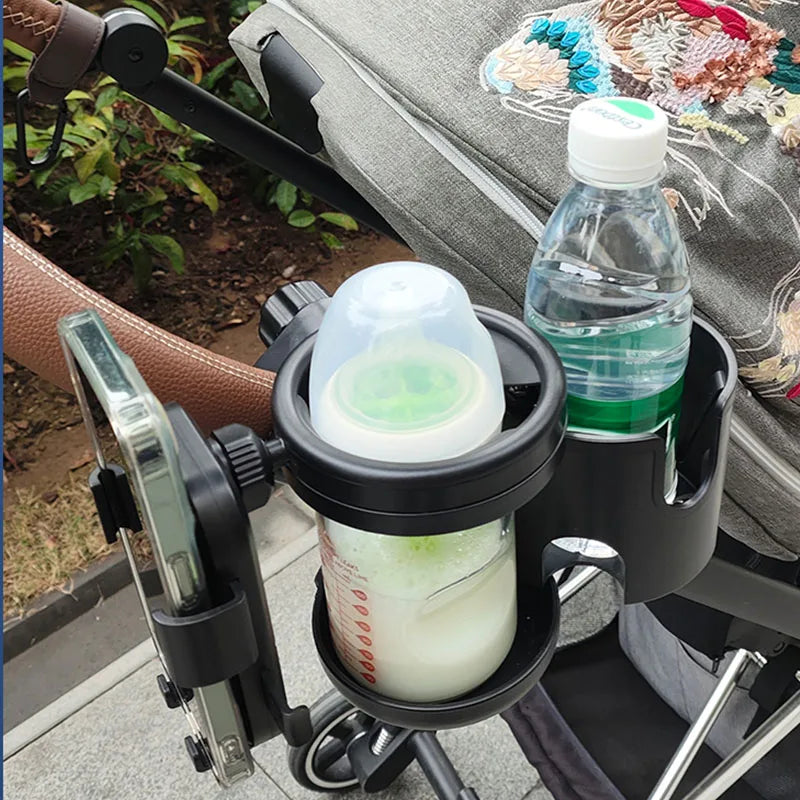 3-in-1 Rotating Stroller Cup and Phone Holder