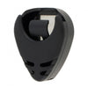 Black adhesive holder for a celluloid guitar pick variety pack