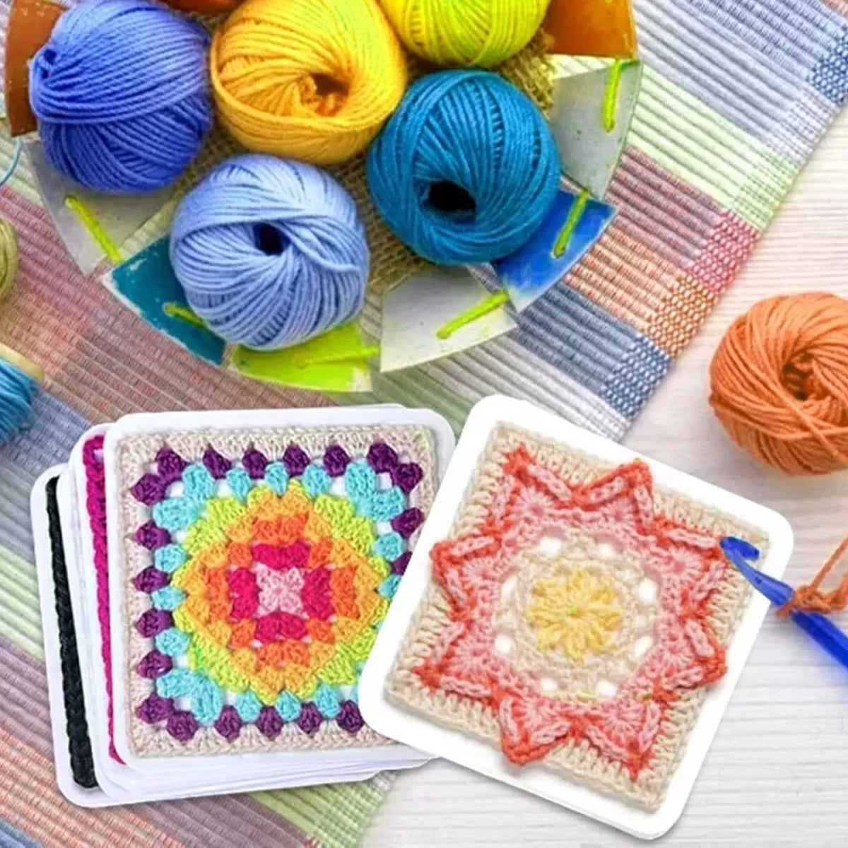 50 Crochet Pattern Cards with Mix & Match Design Deck