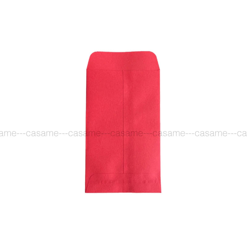 A solid red mini kraft paper gift bag for party favors or weddings.
