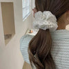 Polka Dot Mesh Scrunchie Hair Ties
