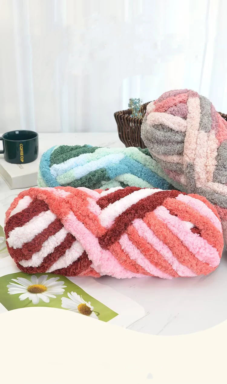 Extra Thick Chenille Yarn for Hand Knitting