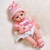 Lifelike 12-Inch Reborn Baby Doll with Outfit – Soft Vinyl, Huggable & Cute