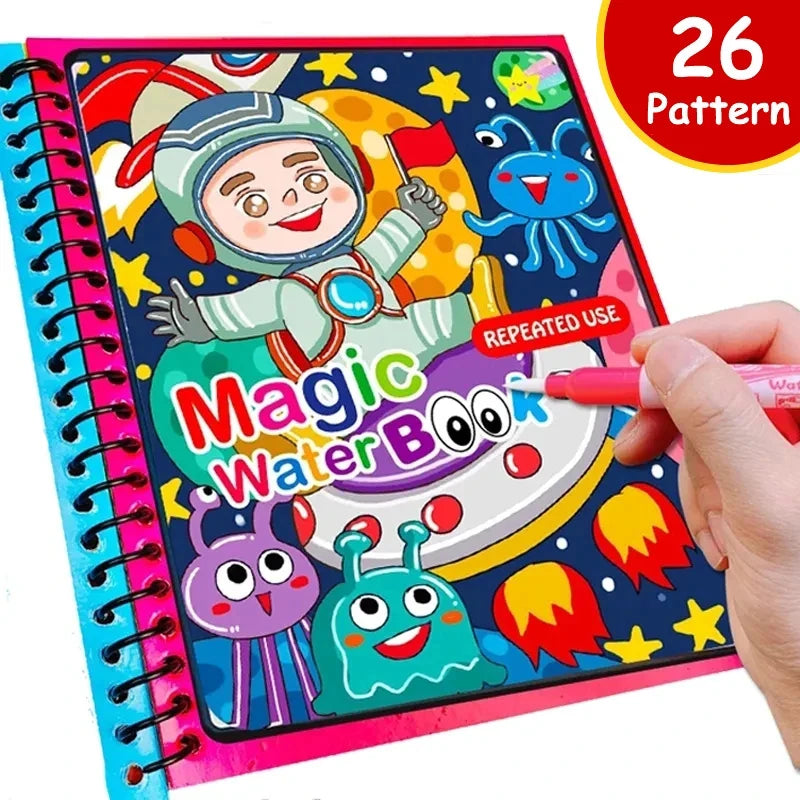 Reusable Water Coloring Book for Kids – Magic Drawing Pad