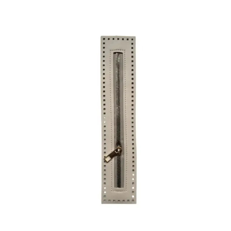 27cm Leather Zipper with Solid Hardware for Bags & Crafts