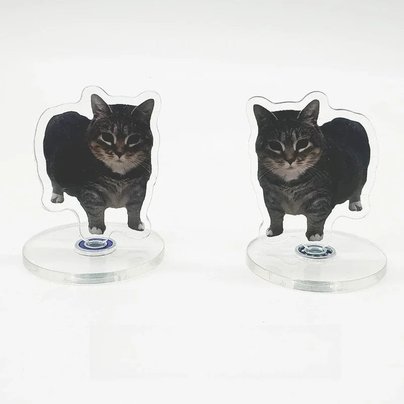 Rotating Cat Figurine Desk Decor
