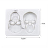 Skull Silicone Cake Mold for Halloween Baking and Sugarcraft
