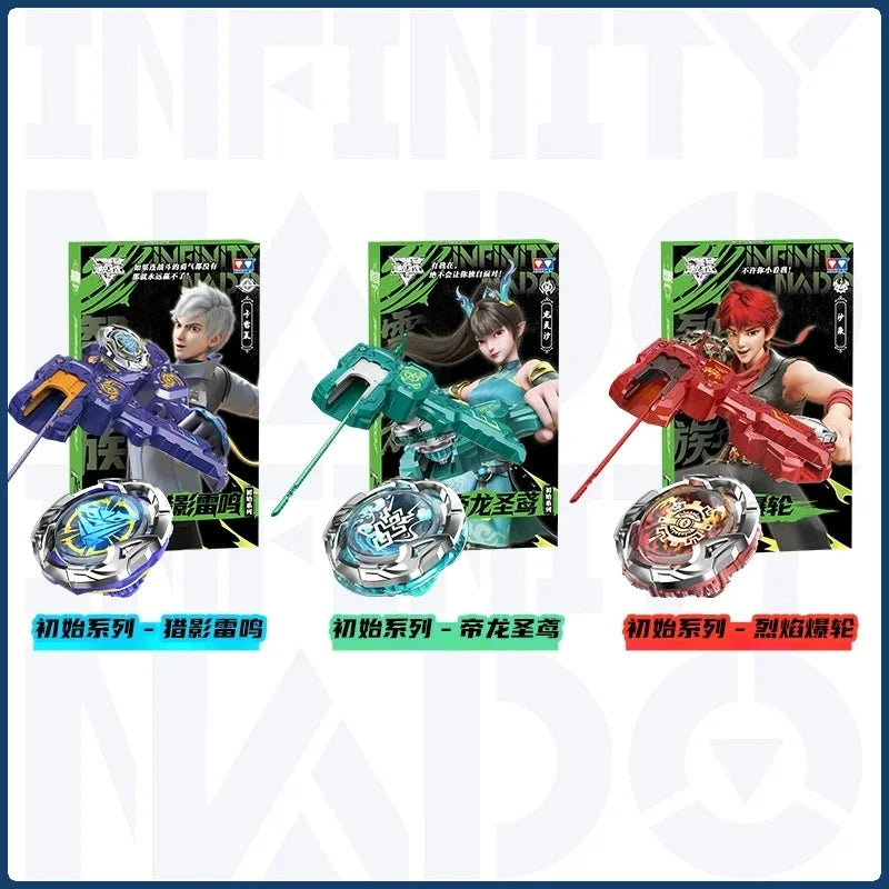 AULDEY Infinity Nado Fighting Spinning Top Toy with Launcher
