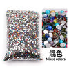 Bag of mixed colored flat-back resin rhinestones for DIY craft and nail art