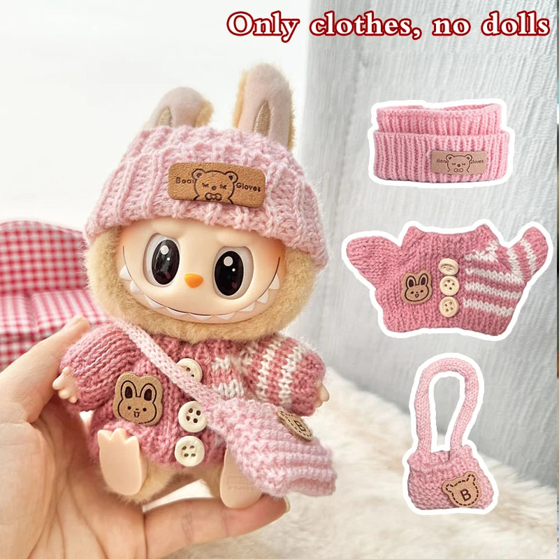 Stylish Doll Outfit Set with Accessories for 17cm Collectible Dolls
