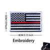 Reflective American Flag Tactical Patch with Glow-in-the-Dark Detail