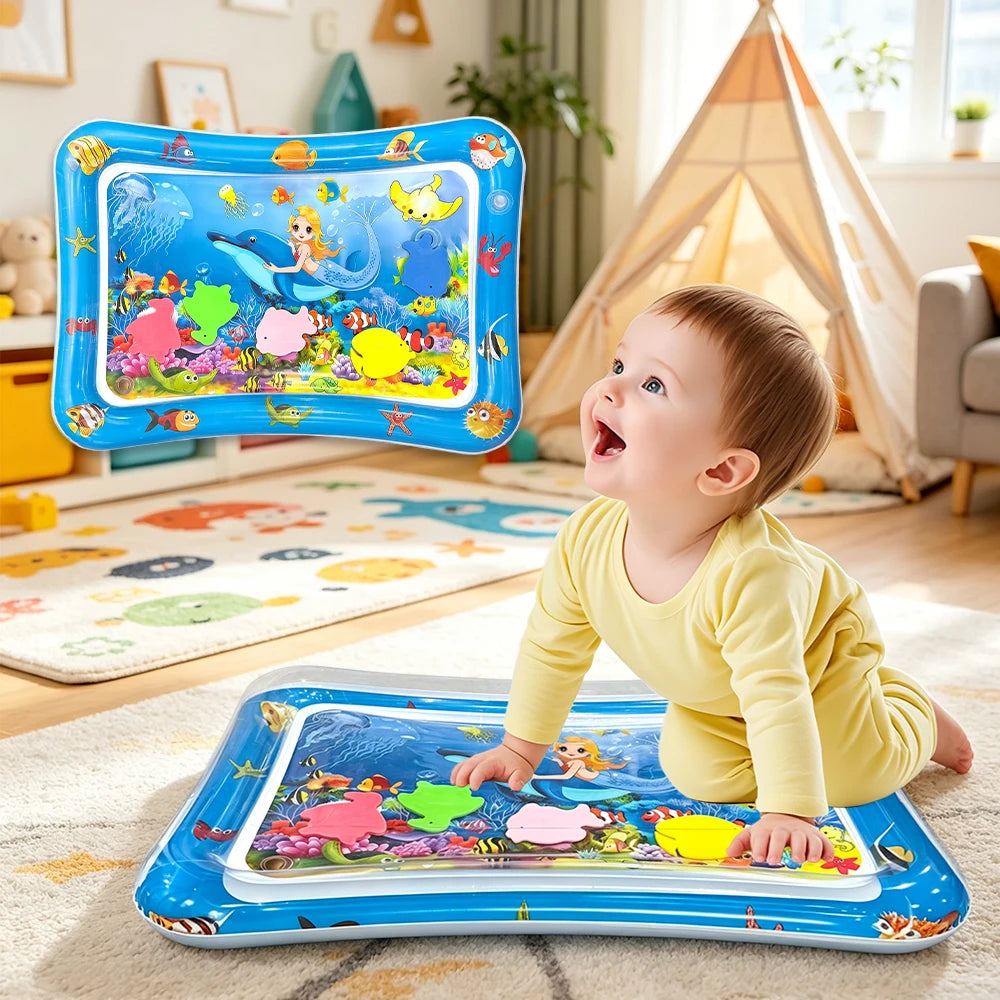 Inflatable Underwater World Water Play Mat for Babies