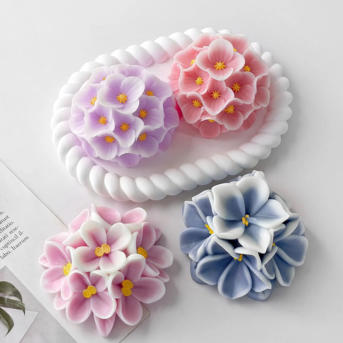 Floral Silicone Mold for Soap, Resin, and Candle Making